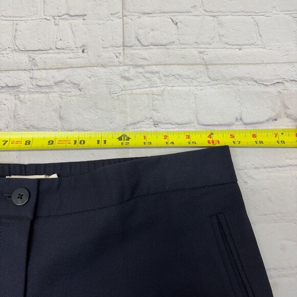 Tory Burch Women Wool Stretch Dress Pants Trouser Size 10 Dark Blue D043 -17 - Picture 4 of 16